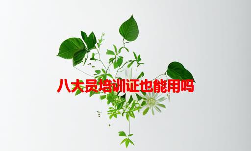 八大员培训证也能用吗_八大员证必须培训才能考