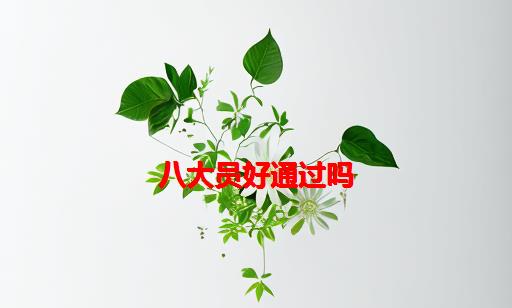 八大员好通过吗