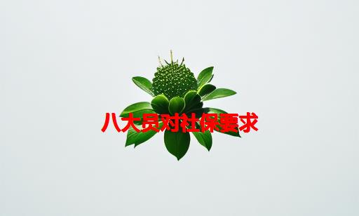 八大员对社保要求_八大员买社保